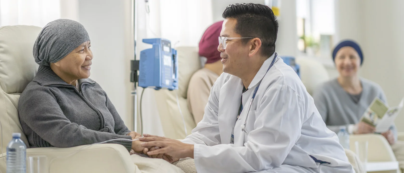 Patient with a Blue Distinction Specialty Care provider