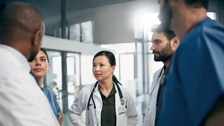 doctor and patients